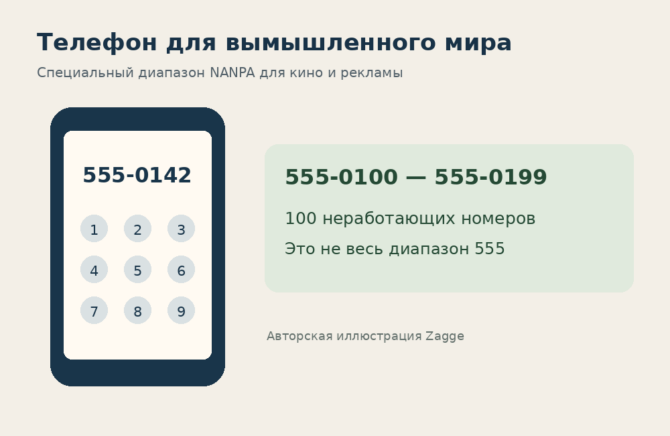Почему в американских фильмах так часто звонят на номера 555