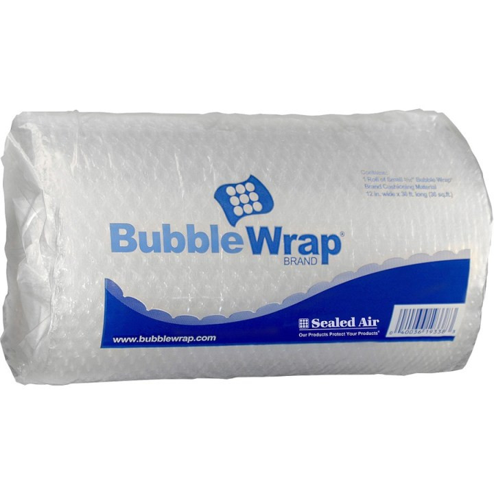 Рулон пузырчатой упаковки Bubble Wrap с фирменной этикеткой